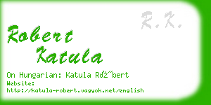 robert katula business card